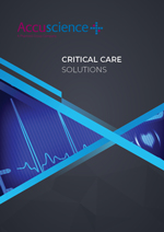 Accuscience Critical Care brochure cover
